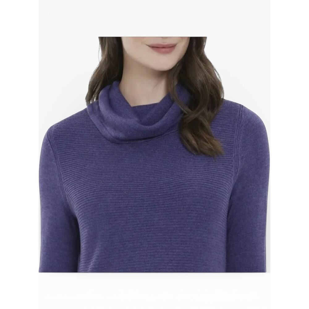Adrienne Vittadini Cowl Neck Tunic Sweater Womens S 1161181 NWT - Picture 2 of 6